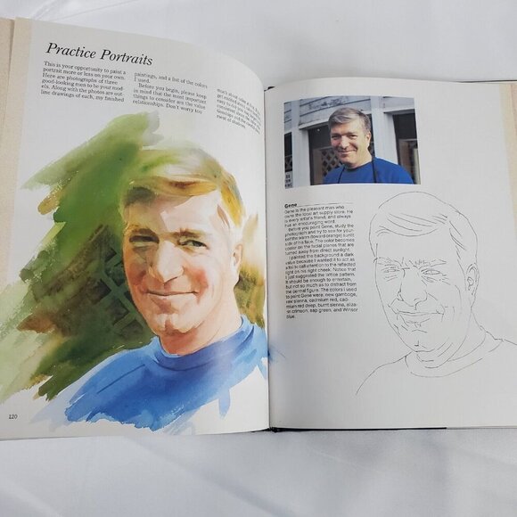 Painting Watercolor Portraits That Glow - Hardcover, by Jan Kunz  1989 - Picture 8 of 8